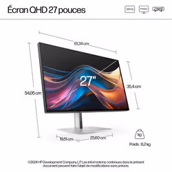 HP Écran QHD Series 7 Pro 27 pouces - 727pq - Vue supplémentaire 7