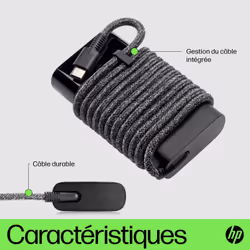 HP Chargeur pour ordinateur portable USB-C 65 W - Vue supplémentaire 5