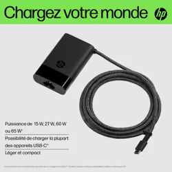 HP Chargeur pour ordinateur portable USB-C 65 W - Vue supplémentaire 7