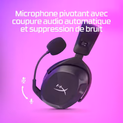 HyperX Cloud Stinger 2 Casque Gamer Sans Fil Noir Dongle USB 2,4 GHz - Vue supplémentaire 7