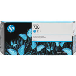 HP 738 300-ml Cyan DesignJet Ink Cartridge cartouche d'encre 1 pièce(s) Original Rendement élevé (XL)