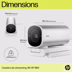 HP Caméra de streaming 4K 960 - Vue supplémentaire 22