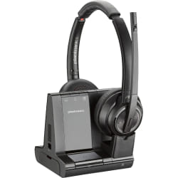 HP Savi 8220 Casque Avec fil &sans fil Arceau Bureau/Centre d'appels Bluetooth Noir