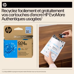 HP 924e Cartouche d’encre authentique Cyan EvoMore - Vue supplémentaire 2