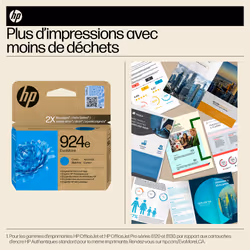 HP 924e Cartouche d’encre authentique Cyan EvoMore - Vue supplémentaire 4