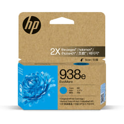 HP 938e Cartouche d’encre authentique Cyan EvoMore