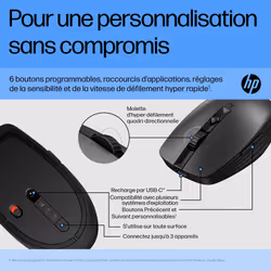 HP Souris silencieuse rechargeable 710 - Vue supplémentaire 17