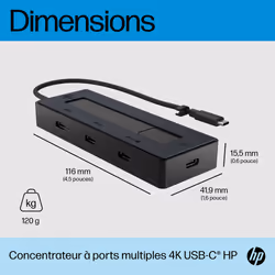 HP Concentrateur USB-C 4K