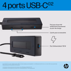 HP Concentrateur USB-C 4K - Vue supplémentaire 4