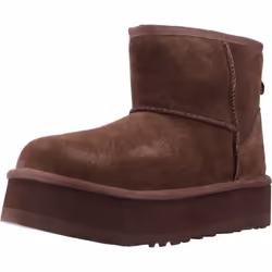 Bottes Platform Daim Marron