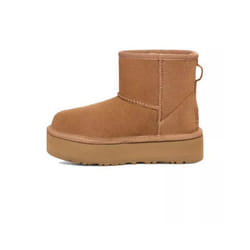 Bottes Mini Platform Daim Marron