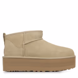 Bottes Classic Ultra Mini Platform Suede Beige