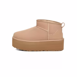 Bottes Classic Ultra Mini Platform Suede Beige