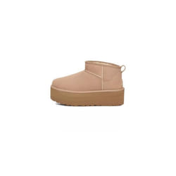 Bottes Classic Ultra Mini Platform Suede Beige