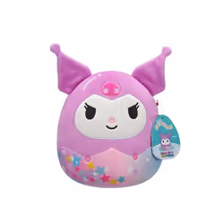 Peluche - Squishmallows - Hello Kitty - Kuromi - 25 cm - Multicolore