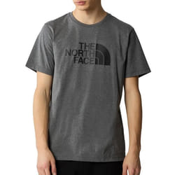 T-shirt Homme THE NORTH FACE Easy Gris en Coton à Manches Courtes et Col Arrondi