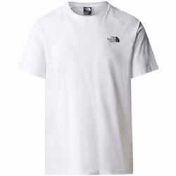 T-shirt homme blanc dos imprimé - The North Face - coupe droite - manches courtes - 100% coton recyclé