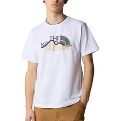 The North Face T-shirt Mountain Line Blanc - NF0A87NTFN4