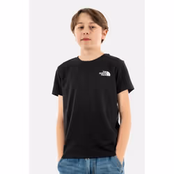 Tee shirts manches courtes The North Face Simple Dome JK31 - Noir - Enfant - Manches courtes - Garçon