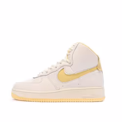 Baskets Blanches/Jaune Femme Nike Air Force 1 Sculpt