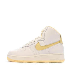 Baskets Blanches/Jaune Femme Nike Air Force 1 Sculpt