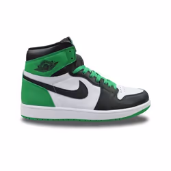 Basket Air Jordan 1 Retro High Og Lucky Green - NIKE - DZ5485-031 - Cuir - Homme - Lacets