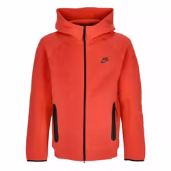 Sweat à Capuche et Zip Nike Tech Fleece Windrunner Rouge FB7921-672 - Homme