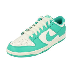 Baskets Hommes Nike Dunk Low Retro Bttys - Blanc Vert - Cuir - Lacets - Plat