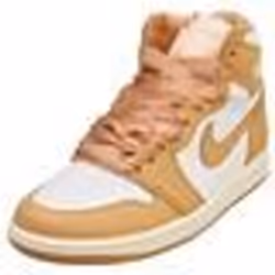Baskets - Nike - AIR JORDAN 1 RETRO HI OH - Femme - Or Blanc - Cuir - Lacets - 38.5 EU