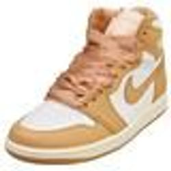 Baskets - Nike - AIR JORDAN 1 RETRO HI OH - Femme - Or Blanc - Cuir - Lacets - 38.5 EU