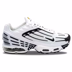 Basket Nike AIR MAX PLUS 3 - NIKE - FN3845-100 - Blanc/noir - Adulte - Mixte - Lacets - Plat
