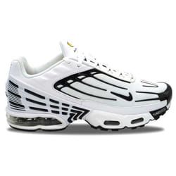 Basket Nike AIR MAX PLUS 3 - NIKE - FN3845-100 - Blanc/noir - Adulte - Mixte - Lacets - Plat