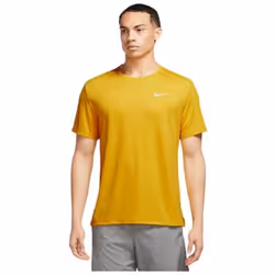 Tee-shirt Nike Homme - Vivid Sulfur/Reflective Silv - Manches Courtes - Running