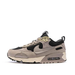 Baskets - Nike - AIR MAX 90 FUTURA - Femme - Gris Noir - Cuir et Textile - Lacets - 40 EU