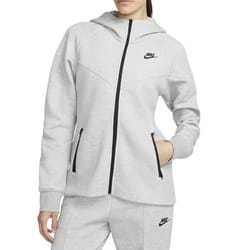 Sweat à Capuche et Zip - NIKE - Windrunner - Tech Fleece - Gris - Femme