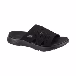 Mule Skechers Femme Noir - Skechers 141425-BBK - Courir en toute décontraction - Textile - Confort Goga Mat®