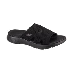 Mule Skechers Femme Noir - Skechers 141425-BBK - Courir en toute décontraction - Textile - Confort Goga Mat®