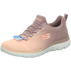 Baskets sportives SKECHERS 149536 pour femme - Rose - Lacets - Textile