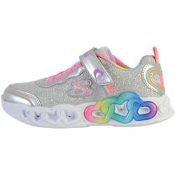 Basket Basse à Scratch Skechers Enfant Love Prism Argent Muti