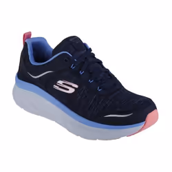 Chaussures de Running Femme SKECHERS Dlux Walker-cool Groove Bleu - Fitness Route