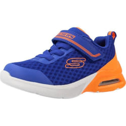 Basket Skechers 136667 Bleu - Garçon - Enfant - Textile - Lacets - Plat