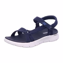 Sandales Go Walk Flex Sublime Textile Bleu Marine