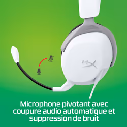 HyperX Casques gamer CloudX Stinger 2 Core Xbox blancs - Vue supplémentaire 7