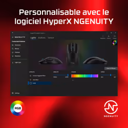 HyperX Pulsefire Haste 2 - Souris gaming (blanc) - Vue supplémentaire 10