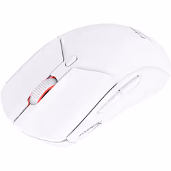 HyperX Pulsefire Haste 2 - Souris sans fil gaming (blanc), Ambidextre, RF sans fil + Bluetooth, 26000 DPI, Blanc