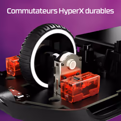 HyperX Pulsefire Haste 2 - Souris sans fil gaming (noir) - Vue supplémentaire 8