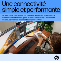 HP Écran incurvé DQHD E45c G5 - Vue supplémentaire 11