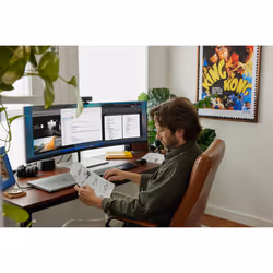 HP Écran incurvé DQHD E45c G5 - Vue supplémentaire 6