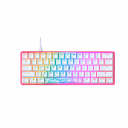 HP HyperX Alloy Origins 60 - Clavier mécanique gaming - HX rouge, 60%, USB, Clavier mécanique, LED RGB, Rose