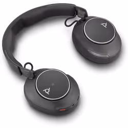 POLY Micro-casque Voyager Surround 80 UC USB-C certifié Microsoft Teams + adaptateur USB-C/A, Sans fil, Musique/Quotidien, 27 ...